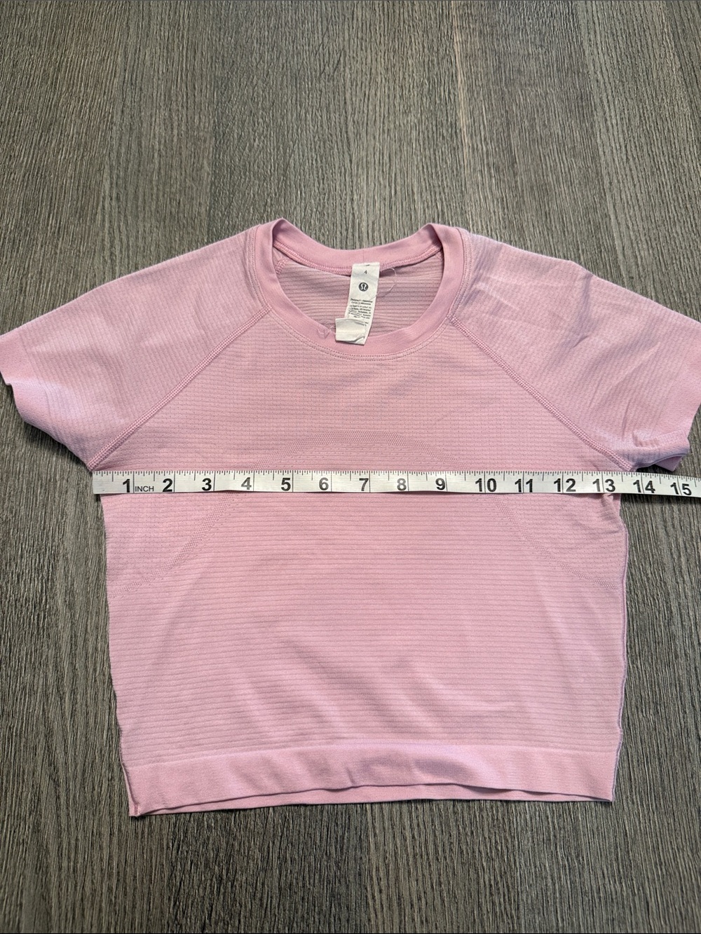 lululemon athletica Light Pink Short Sleeve Crop Top - Picture 6 of 6